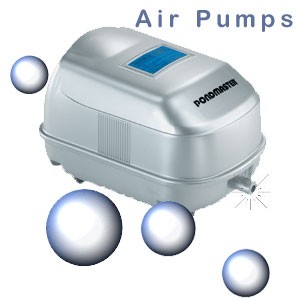 Air Pumps In order to have a healthy, dynamic pond environment you also need a source of aeration. Our air pumps have been designed to satisfy a variety of applications.